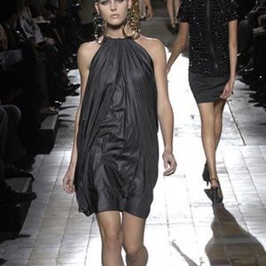 Lanvin grey parachute dress 2007 runway size 40 S